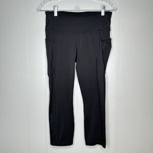 Athleta Ultimate Stash II Capri Black Size M Tall